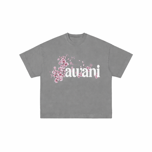 JAWANI Grey Blossom Tee